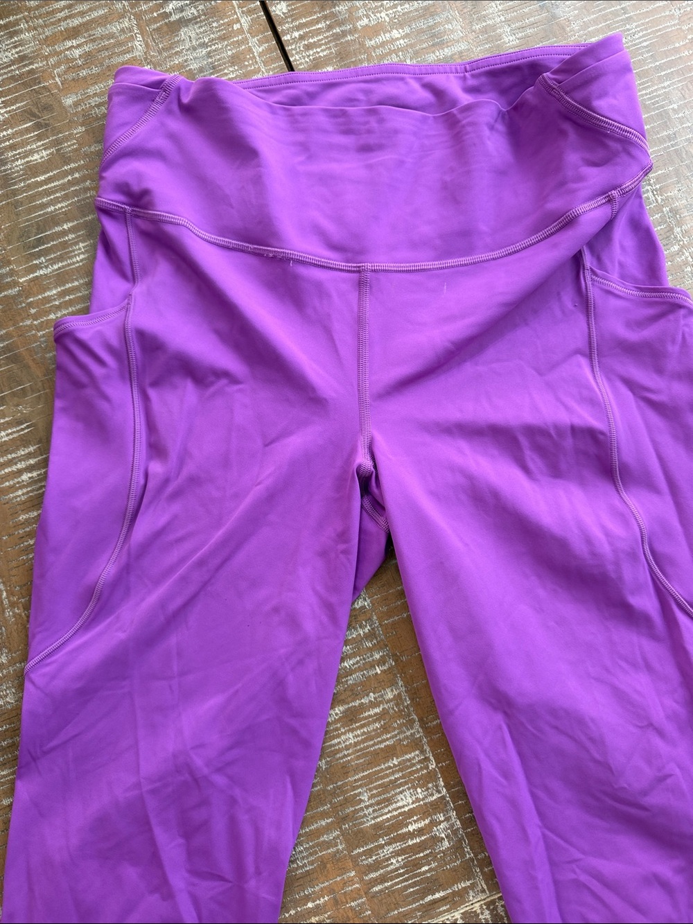 lululemon athletica Bright Purple High-Rise Leggings with Side Pockets